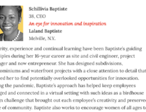 Schillivia Baptiste – One of ENR New York’s Top Young Professionals